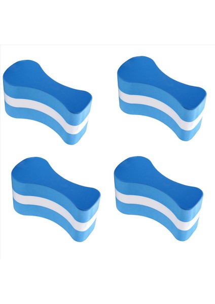 4x Köpük Çekme Şamandıra Eva Tekme Bacaklar Tahtası Çocuklar Yetişkinler Havuz Yüzme Eğitim-Mavi+Beyaz (Yurt Dışından)