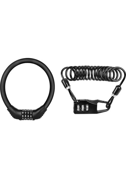 Bisiklet Kilidi Şifre Cihazı Anti Dayanıklı 3 Sayı Uzun Yay Teli ve Dijital Bisiklet Zinciri Kilit Dağ Bisiklet Kilidi (Yurt Dışından)