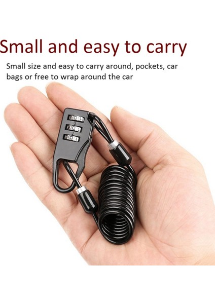 Bisiklet Kilidi Şifre Cihazı Anti Dayanıklı 3 Sayı Uzun Yay Teli ve Dijital Bisiklet Zinciri Kilit Dağ Bisiklet Kilidi (Yurt Dışından) fırsatları