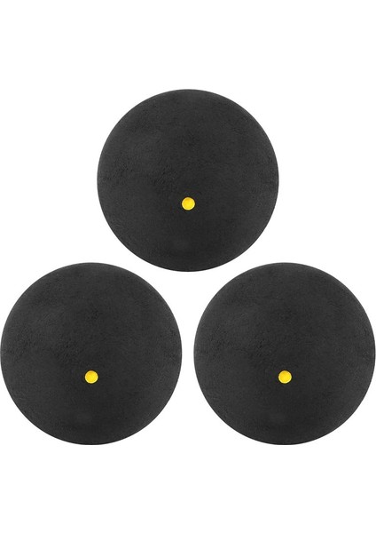 3pcs Squash Topu Tek Noktalı Düşük Hızlı Spor Kauçuk Toplar Profesyonel Oyuncu Rekabet Squash (Yurt Dışından) fiyatları