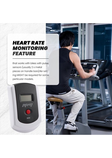 Fitness Sabit Bisikletler Manyetik Bisiklet Için Kalp Atış Hızı ile Hız Gösterimi Monitör (Yurt Dışından) fiyatları