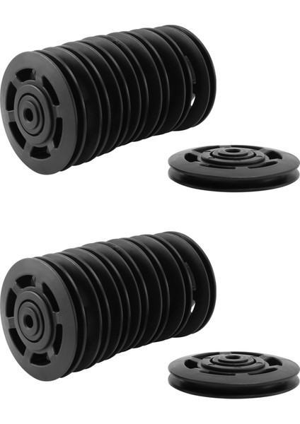 16PCS 95MM Siyah Yatak Kasnak Tekerlek Kablosu Ekipman Ekipmanı Parça Aşınma Geçirmez (Yurt Dışından)