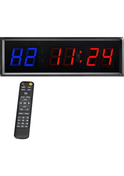 1 5 Inç 6 Basamaklı Spor Zamanlayıcı LED Aralık Zamanlayıcı Dijital Geri Sayım Duvara Monte Saat Fitness Zamanlayıcı Ev Salonu Ab Fişi (Yurt Dışından)