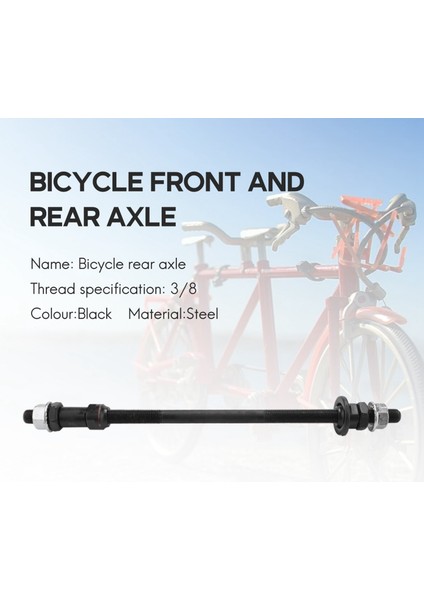 Uzunlaştırılmış 240MM Dağ Bisikleti Kar Bisiklet Bisiklet Hubları Arka Aksını Yeniden Yeniden Yattırılmış Katı Aks Arka Aks Bisiklet Aksine Aks (Yurt Dışından) fırsatları