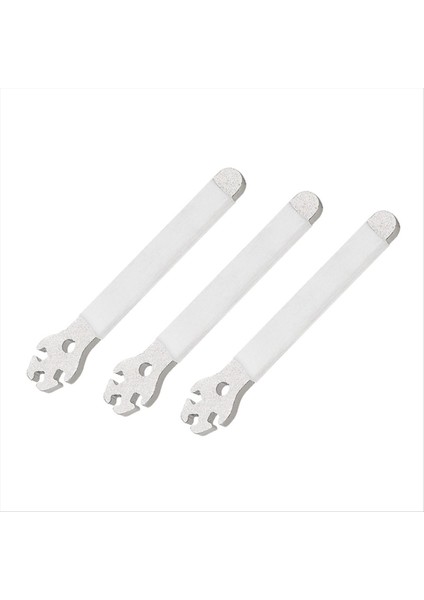 3pcs Beyaz Dağ Bisikleti Konuşma Anahtarı Ayarlama Düzeltici Çelik Sohbeti Takımının Kurulumu (Yurt Dışından)