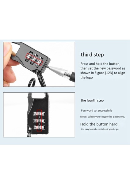 Bisiklet Kilidi Şifre Cihazı Anti Dayanıklı 3 Sayı Uzun Yay Teli Bisiklet Binicilik Güvenlik Aksesuarları Bisiklet Kilidi (Yurt Dışından) fırsatları