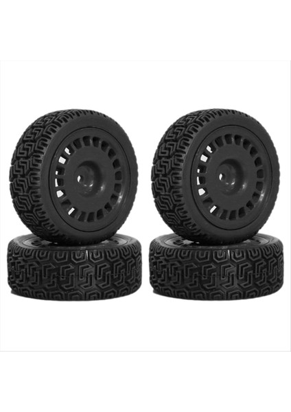 4pcs 68MM Ralli Trenleri XV01 XV02 TT01 TT02 Ptg-2 1/10 Rc Ralli Yarışan Araba Yükseltme Parçaları Siyah (Yurt Dışından)
