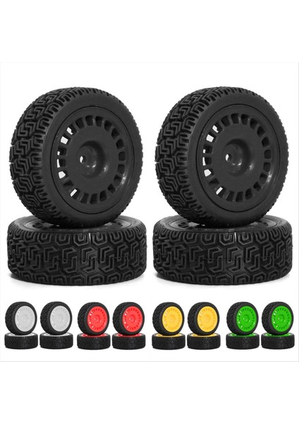 4pcs 68MM Ralli Trenleri XV01 XV02 TT01 TT02 Ptg-2 1/10 Rc Ralli Yarışan Araba Yükseltme Parçaları Siyah (Yurt Dışından) modelleri