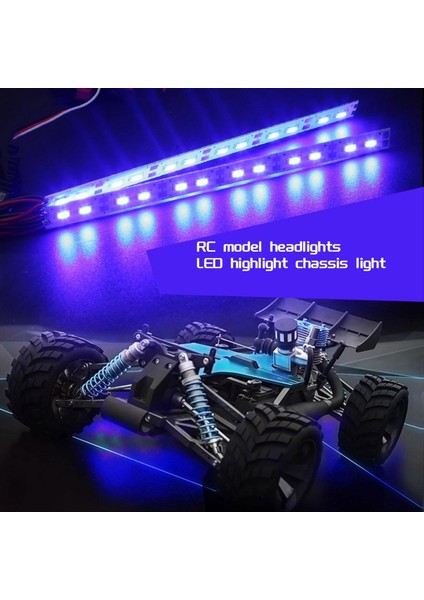 1/10 1/8 Rc Araç Modeli Hsp 94123 6V 12V Mavi Için Rc Araç Işık Şasi 24 LED Işık Şeridi Alüminyum Alaşım (Yurt Dışından) fırsatları