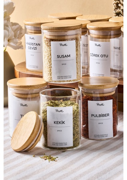 Eraldo 12'li Baharatlık - Açık Kahverengi / Şeffaf - 200 ml