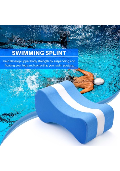 Köpük Çekme Şamandıra Eva Tekme Bacaklar Tahtası Çocuklar Yetişkinler Havuz Yüzme Eğitimi-Mavi+Beyaz (Yurt Dışından) modelleri