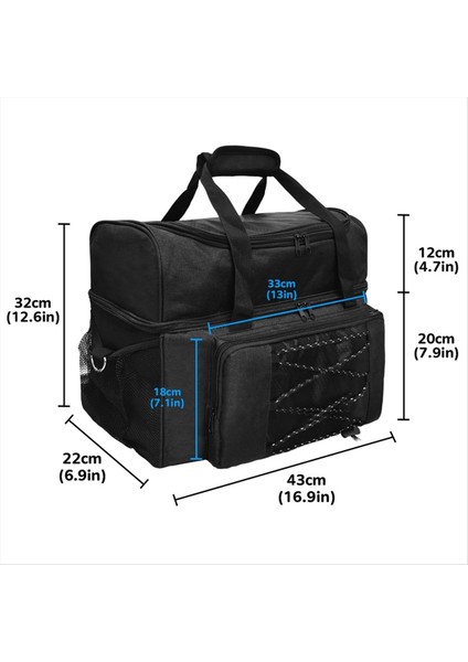 Bowling Ball Bagling Tote Bag Bowlingball Tutucu Yastıklı Bölmelerle 1 Tek Çift Bowling Için Ekstra Alan C (Yurt Dışından) fiyatları