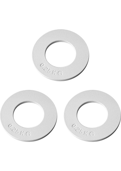 3x Fraksiyonel Ağırlıklar Fraksiyonel Ağırlıklar Mini Ağırlık Plakaları Kuvvet Antrenmanı Plakaları Doğru Disk Beyaz 0 25KG (Yurt Dışından)