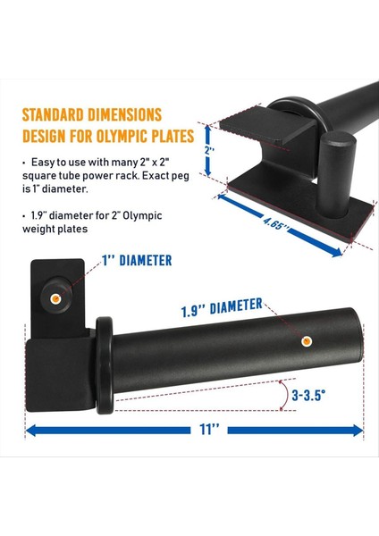 2x2 Inçlik Güç Rafı Için Ağırlık Plakası Tutucu Ağırlık Plakaları Için Güç Rafı Eki Elektrik Rafı Için Ağırlık Depolama Rafı (Yurt Dışından) fiyatları