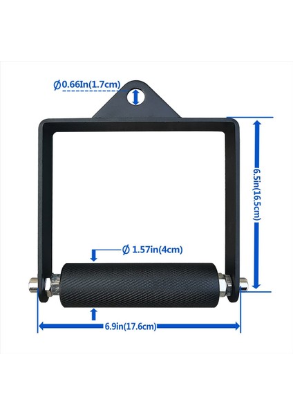 Spor Salonu Lat Down Down Down Cable Makinesi Tutucu Bağlanma Fitness Kolu Güreş Egzersizi Deadlift D Şekil El Kavrama-4cm (Yurt Dışından) fiyatları