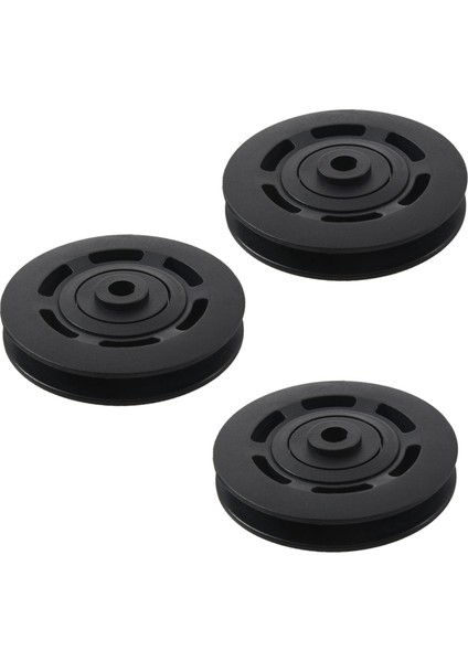 3pcs 95MM Siyah Yatak Kasnak Tekerlek Kablosu Ekipmanı Parça Yyed (Yurt Dışından)