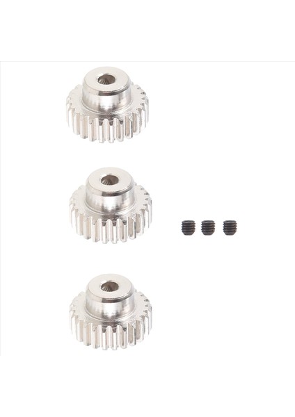 3pcs 3 175MM Mil Metal Pinyon Motor Dişli 32DP 48DP 64DP M0 6 M0 8 1/10 1/8 Rc Car 3650 3660 24T (Yurt Dışından)