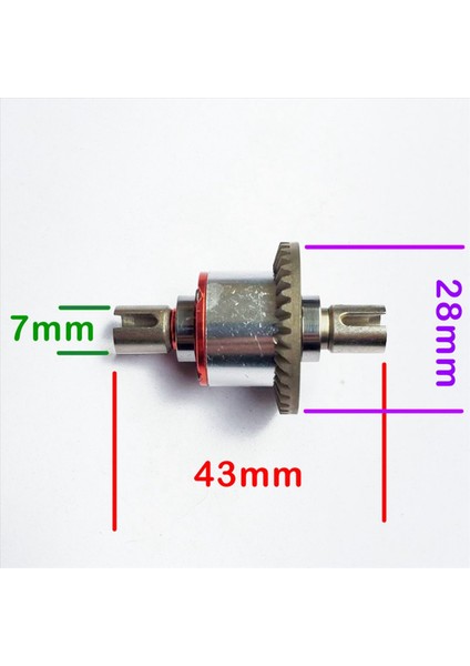 3x Full Metal All-Metal Diferansiyel Dişli Yükseltme Parçaları Wltoys 144001 124019 124018 Rc Araba Yedek Aksesuarları (Yurt Dışından) fırsatları