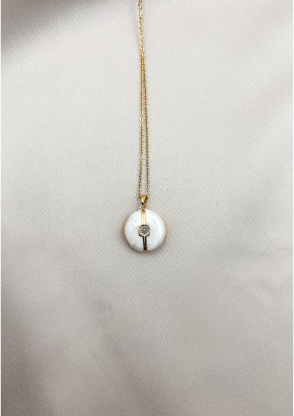 Fıora Zarif Zirkon Taşlı Kadın Kolye - Şık - fırsatları