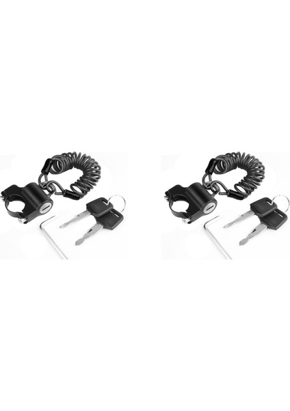 2x Bisiklet Kask Tel Halat Kodu Kilidi Motosiklet Elektrikli Araç Taşınabilir Kilit Açık Halat Ama Dikiş Bisiklet Ekipmanları A (Yurt Dışından)