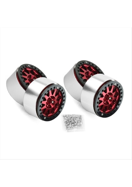 2 2 Inç Beadlock Tekerlek 1 10 Için Ağır Hizmet Tipi Alaşım 1 10 Rc Paletli SCX10 Trx-4 4pcs-Set Kırmızı (Yurt Dışından) fiyatları
