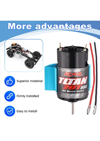 550 1 10 Için Isı Lavabosu ile Fırçalanmış Motor (Yurt Dışından) fırsatları