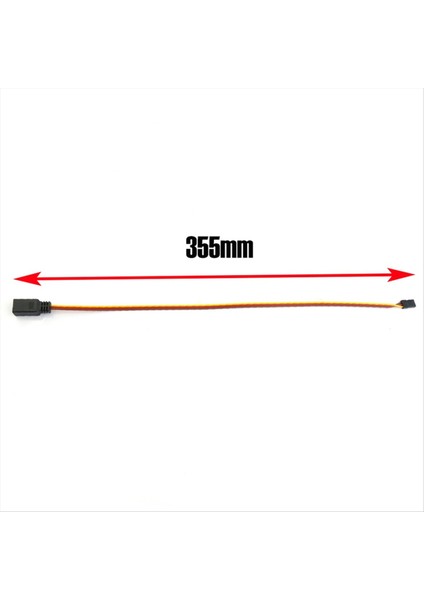 Mini Servo Y Hat Uzunluğu 355MM Uzaktan Kumanda Kablosu Servo Genişletici Teli Futaba Jr Rc Otomobil Hsp Eksenel SCX10 1 Ila 5 (Yurt Dışından) modelleri