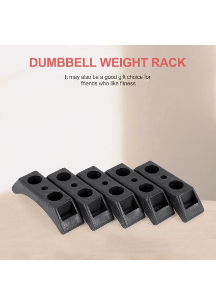 5 Pcs Dumbbell Raflar Dumbbell Tutucular Dumbbell Braketler Dumbbell Depolama Ağırlığı Standları (Yurt Dışından) fiyatları