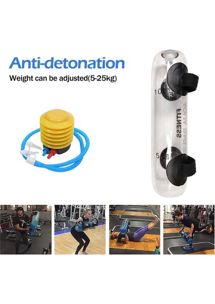 Ağırlık Taşıyan Su Torbası Halter Çekirdek Güç Antrenmanı Egzersizi Vücut Geliştirme Egzersiz Taşınabilir Spor Aracı (Yurt Dışından) indirimleri