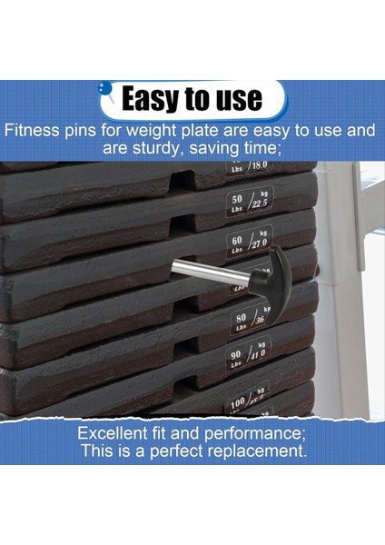 2 Adet Ağırlık Yığın Pimi Gerilme 3/8 Inç Çaplı Kilitleme Boşluk Ağırlığı Kaldırma Makinesi Pimleri Ağırlık Yığın Yedek Pimi (Yurt Dışından) modelleri
