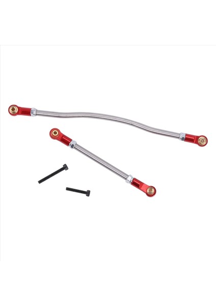 4pcs Ayarlanabilir Direksiyon Bağlantı Çubuk Metal Çubuk 1/10 Rc Prıgler Araç Axıal Capra 1 9 Utb AXI03004 Parçalar Kırmızı (Yurt Dışından) modelleri