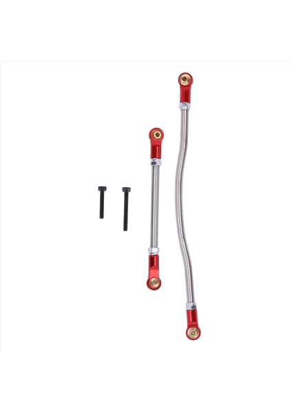 4pcs Ayarlanabilir Direksiyon Bağlantı Çubuk Metal Çubuk 1/10 Rc Prıgler Araç Axıal Capra 1 9 Utb AXI03004 Parçalar Kırmızı (Yurt Dışından) fırsatları