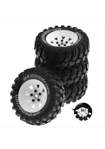 93MM Metal 1 9 Inç Beadlock Tekerlek 1/10 Rc Prıgler Araş Traxxas Üçgen Delik 12MM Adaptör Beyaz Için Set (Yurt Dışından) indirimleri