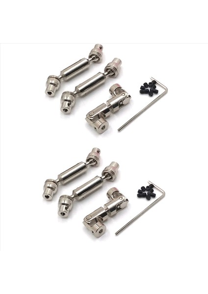 6pcs Metal Şaft Cvd Wpl B16 B36 Jjrc Q60 Q63 Q64 MN77 FY004 6WD 6x6 1/16 Rc Araba Yükseltme Parçaları (Yurt Dışından)