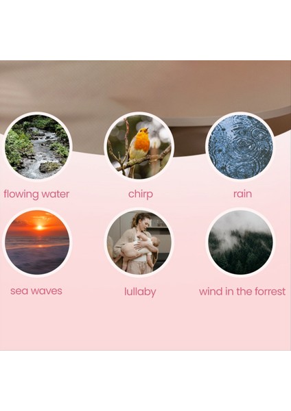 Beyaz Gürültü Müziği Olan Dönme Tekerlek Dalga Lambası Hoparlör 360 ° Surround Ses Hi-Fi Bluetooth Hoparlör Beyaz (Yurt Dışından) fırsatları