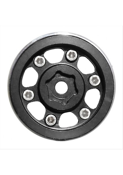 4pcs Metal 1 0in Beadlock Tekerlek Jant Tekerlek Göbeği 1/18 1/24 Rc Craıl Car Axıal SCX24 AX24 TRX4M Trx4-M Yükseltme Parçaları A (Yurt Dışından) modelleri