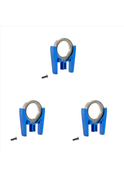 3x Metal Merkezi Driv Mili Hız Destek Seti AR310878 ARAC4024 1/10 Arrma 3s 4s Blx Mega 550 Yükseltme Parçaları Mavi (Yurt Dışından)
