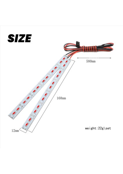 24 LED Şasi Light Metal LED Strip 6V 1/10 1/8 Rc Araba Trawler Buggy Beyaz (Yurt Dışından) indirimleri