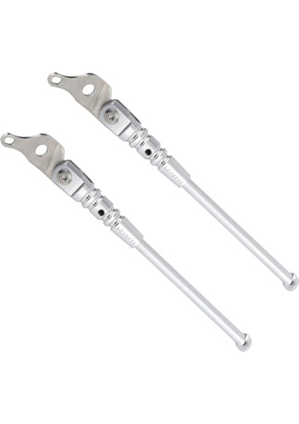 Brompton Aksesuarları Için 2x Litepro Bisiklet Kick Stand Bisiklet Kickstand Mountain Bisiklet Bisiklet Bisiklet Rafı (Gümüş) (Yurt Dışından)