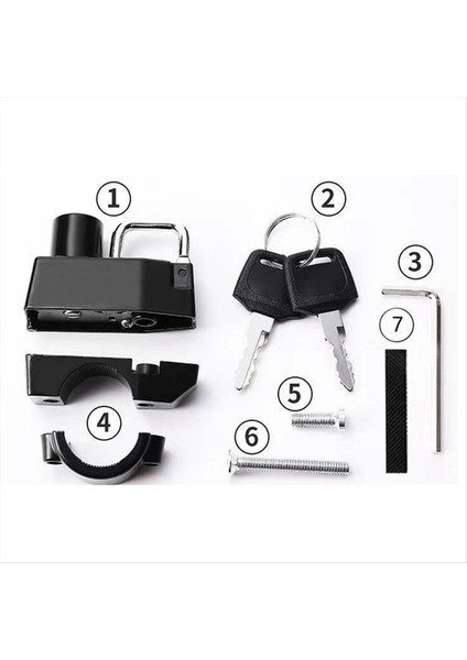 Motosiklet Kask Kilidi Pil Araç Kask Kilidi ile Hırsızlık Anti Bisiklet Kask Güvenlik Kilitleri (Yurt Dışından) indirimleri