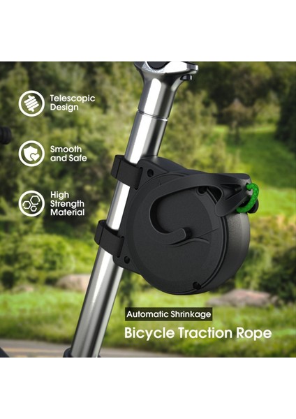 Bisiklet Tow Halat Esnek Geri Çekilebilir Bisiklet Traktör Dağ Bisiklet Çekme Halat Bisiklet Römork Halat Açık Araçlar (Yurt Dışından) indirimleri
