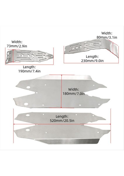 Rc Araba Yükseltme Metal Şasi Koruma Plakası Kiti Arrma Için 1/8 Mojave Rc Araba Yükseltme Aksesuarları (Yurt Dışından) fırsatları