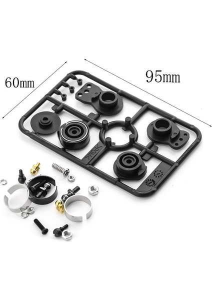 50473 51000 Tork Servo Saver W122 Rc Car Tamıya TT01 TT02 XV01 XV02 Td2 Td4 Siyah (Yurt Dışından) modelleri