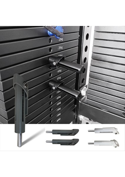 2 Adet Ağırlık Yığın Pimi 9 5mm Kuvvet Antrenmanı Fitness Spor Salonu Ekipmanı Aksesuarları Ağırlık Azaltma Pimi Beyaz (Yurt Dışından) indirimleri