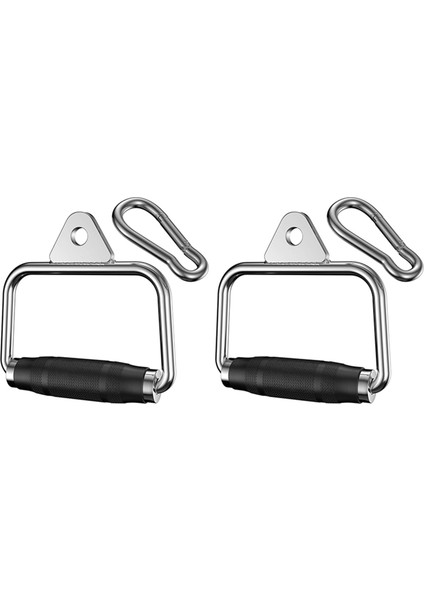 2x Pulldown Kablo Makinesi Kulpları Ağır Hizmet Triceps Pazılar Kablo Tutamağına Basın Kasnak Egzersizleri Ev Salonu (Yurt Dışından)