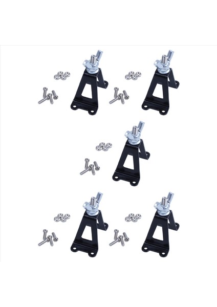 5x 1/10 Yedek Lastik Rafı Metal Arka Yedek Lastik Braket Tekerlek Tutucu Taşıyıcı 1/10 Eksenel SCX10 RC4WD D90 Tamiya CC01 (Yurt Dışından)