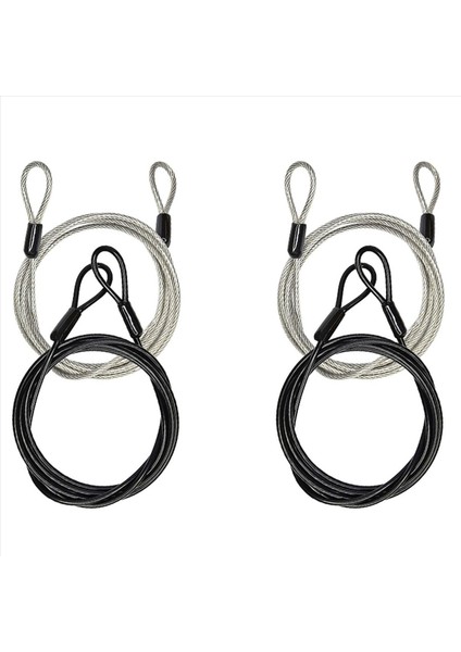 3 Adet 100CM/3 3ft Uzunluğunda Seyahat Güvenlik Kablosu Kilidi Örgülü Çelik Kaplı Güvenlik Kablosu Bagaj Kilidi Güvenlik Kablosu Tel Ipi (Yurt Dışından)