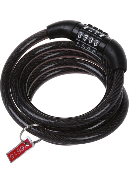 Tonyon Bisiklet Bisiklet Motosiklet Kombinasyonu Kablo Kilidi Anti Hırsız Güvenlik 4 Sakat (Yurt Dışından)