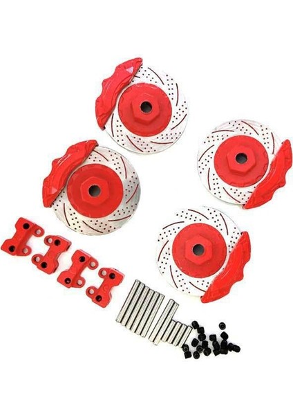 Tırmanma Araba Modifikasyonu Simülasyon Fren Disk Oyuncak Araba Caliper Rc Araç Aksesuarları Yedek Parçalar Kırmızı (Yurt Dışından)