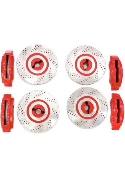 Tırmanma Araba Modifikasyonu Simülasyon Fren Disk Oyuncak Araba Caliper Rc Araç Aksesuarları Yedek Parçalar Kırmızı (Yurt Dışından) modelleri